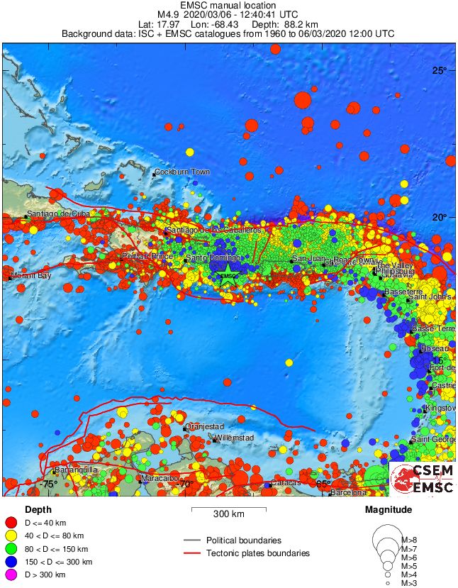 wide historical seismicity