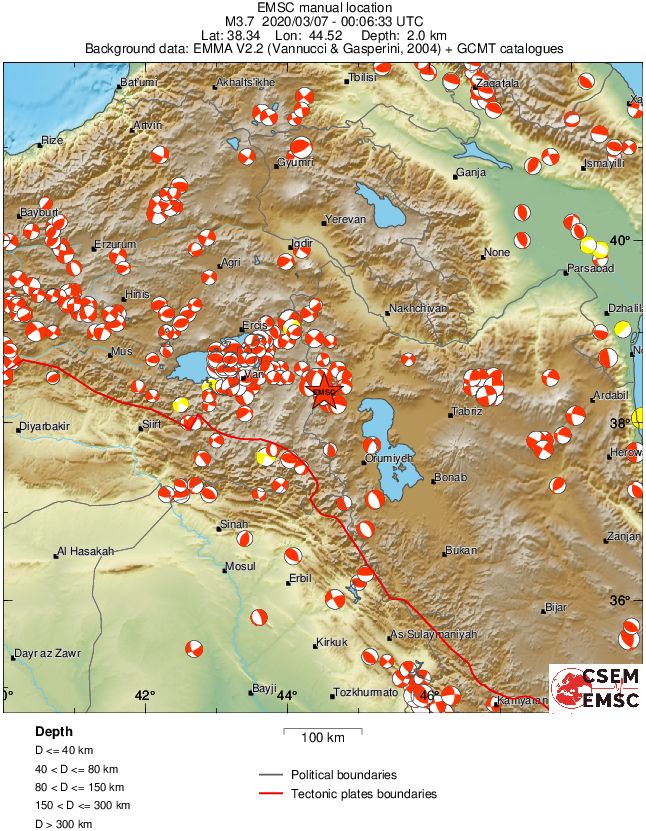 Regional moment Tensor