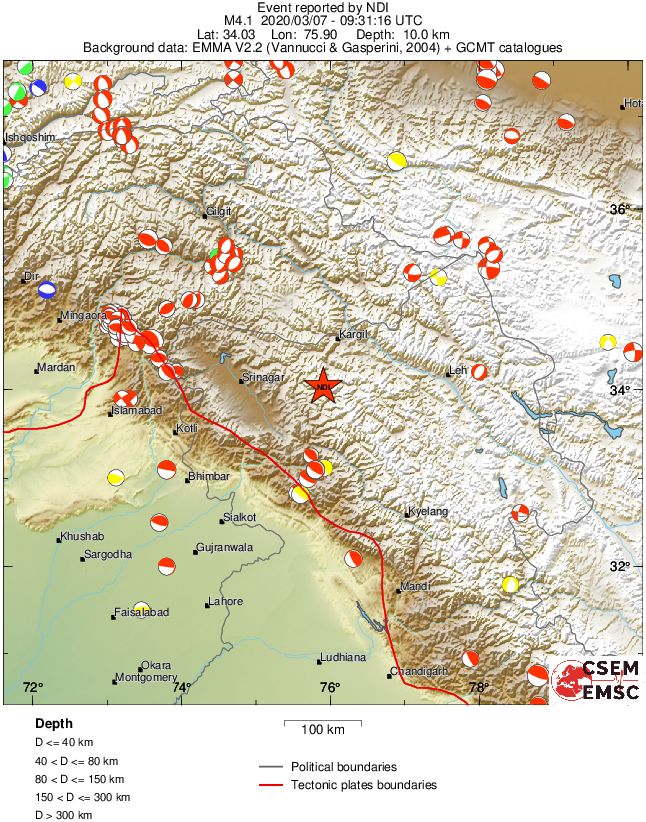 Regional moment Tensor