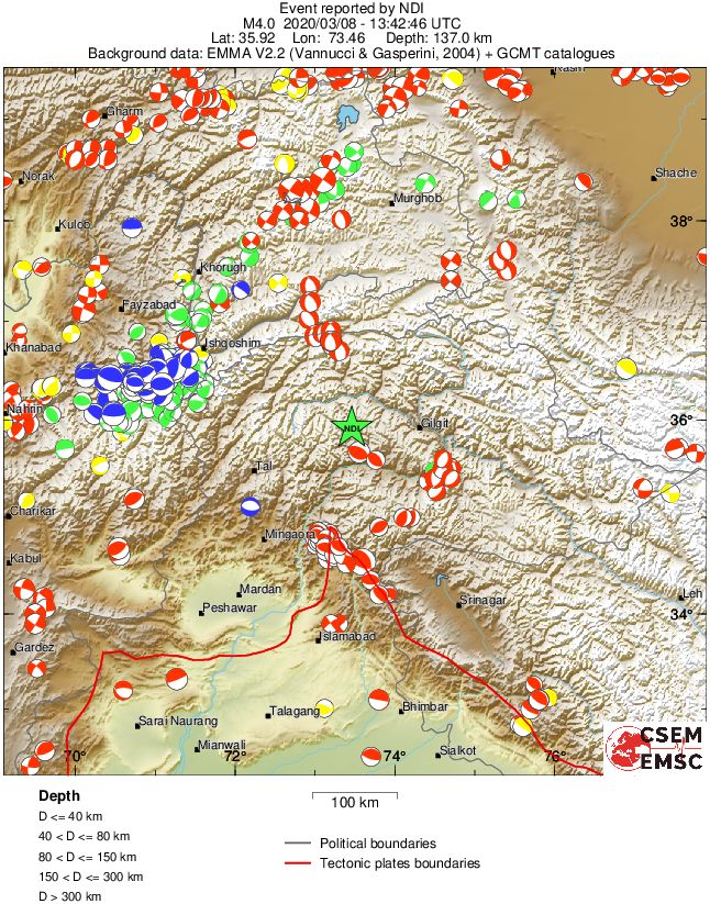 Regional moment Tensor