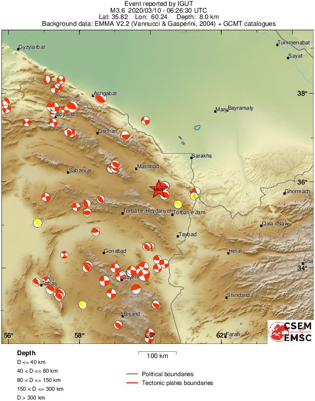 Regional moment Tensor