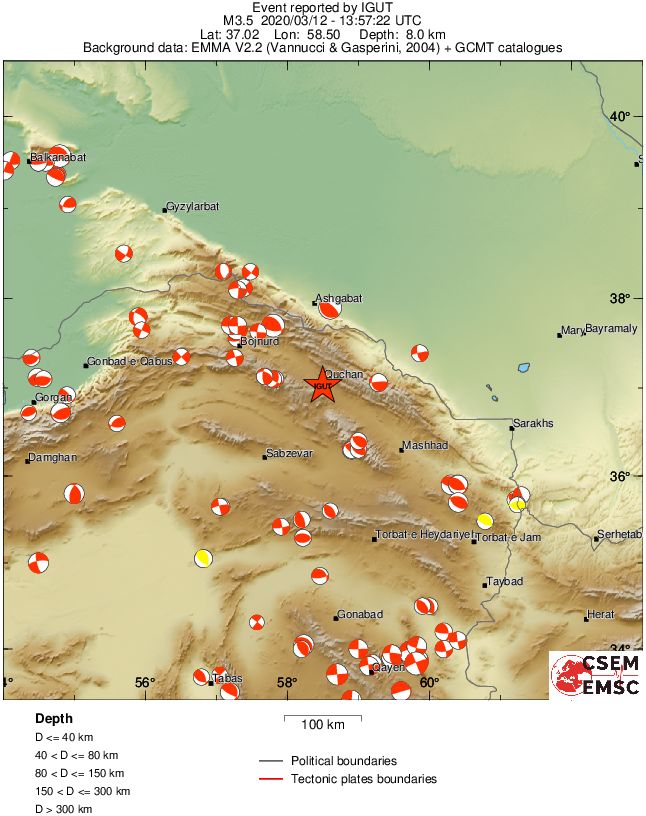 Regional moment Tensor
