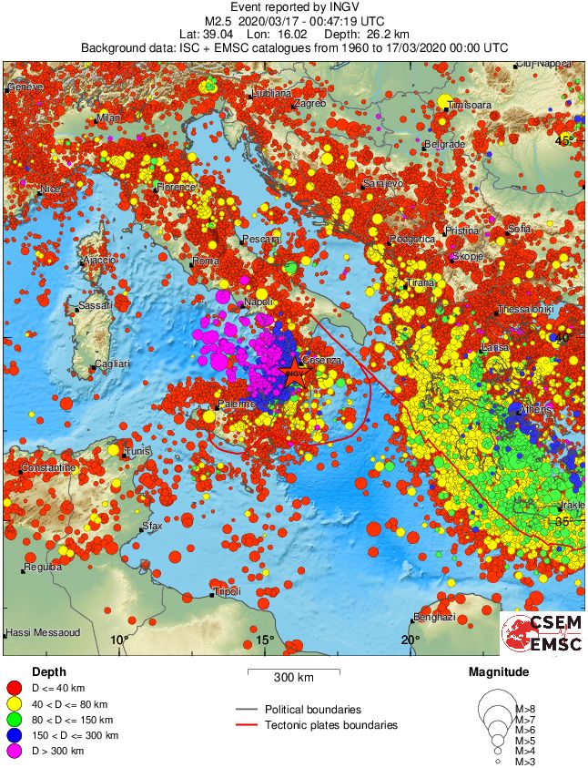 wide historical seismicity