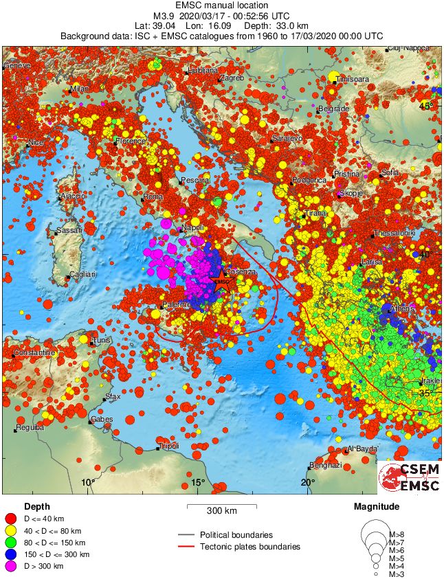 wide historical seismicity