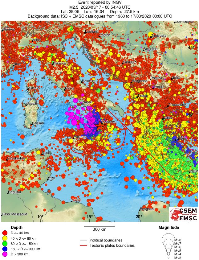wide historical seismicity