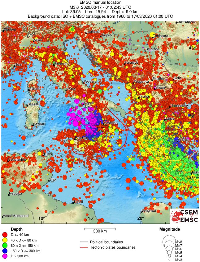 wide historical seismicity