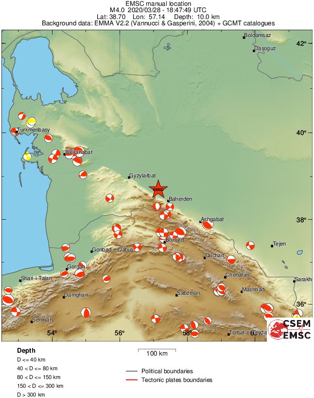 Regional moment Tensor