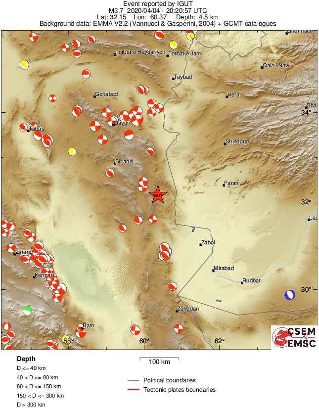 Regional moment Tensor
