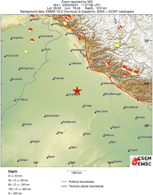 Regional moment Tensor