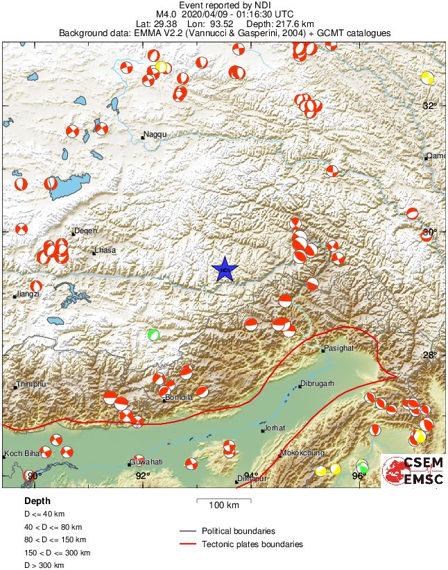 Regional moment Tensor