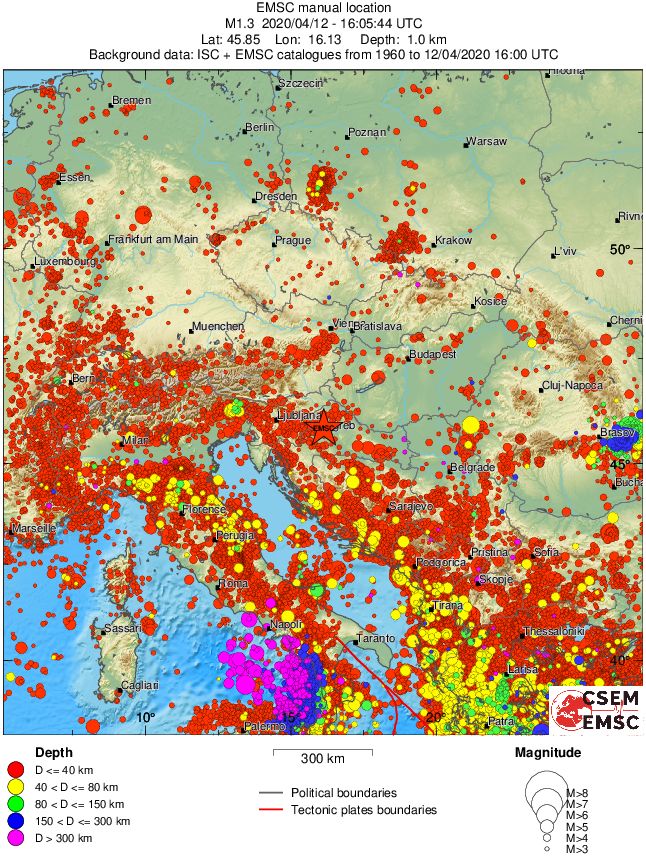 wide historical seismicity