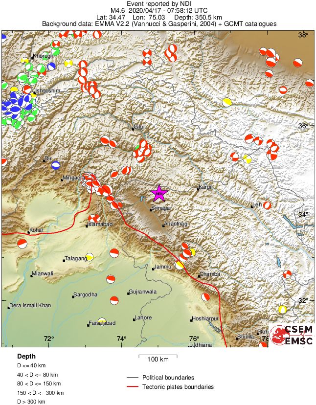 Regional moment Tensor