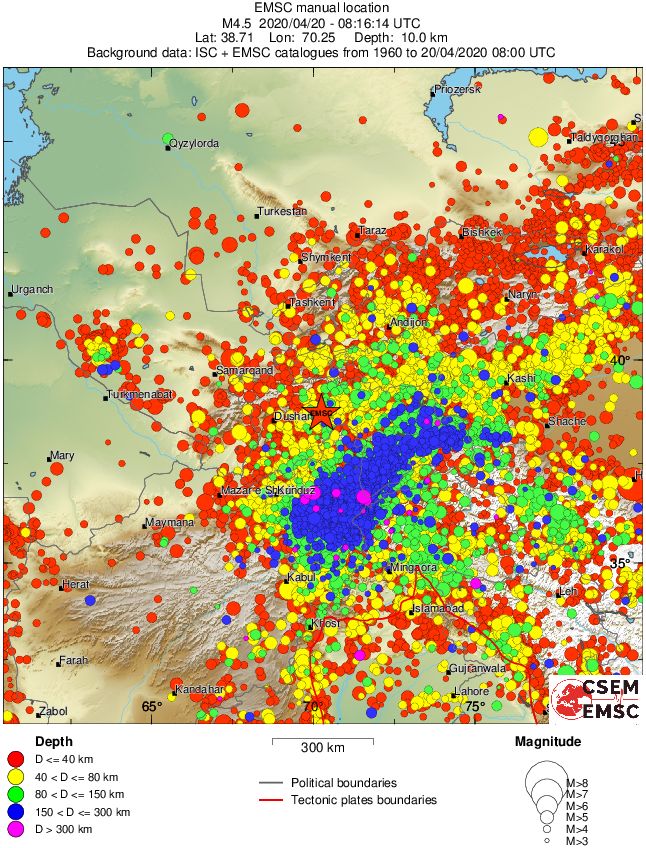 wide historical seismicity