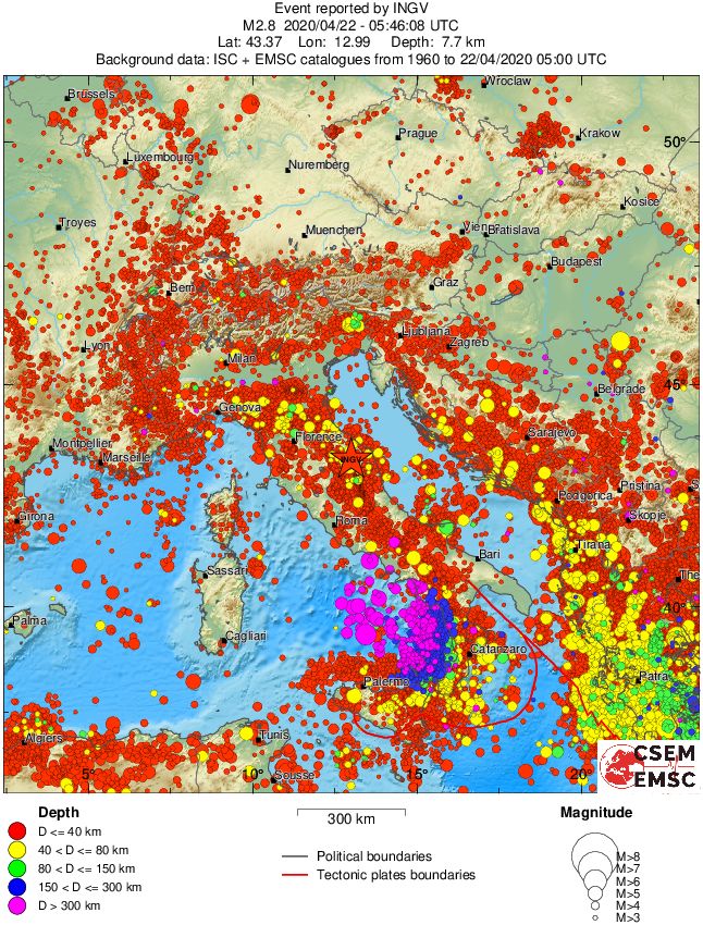wide historical seismicity