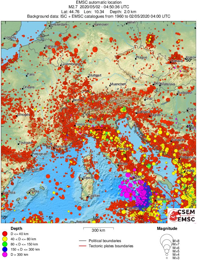 wide historical seismicity