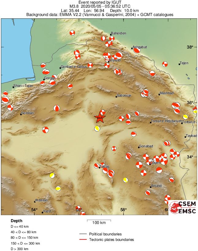 Regional moment Tensor