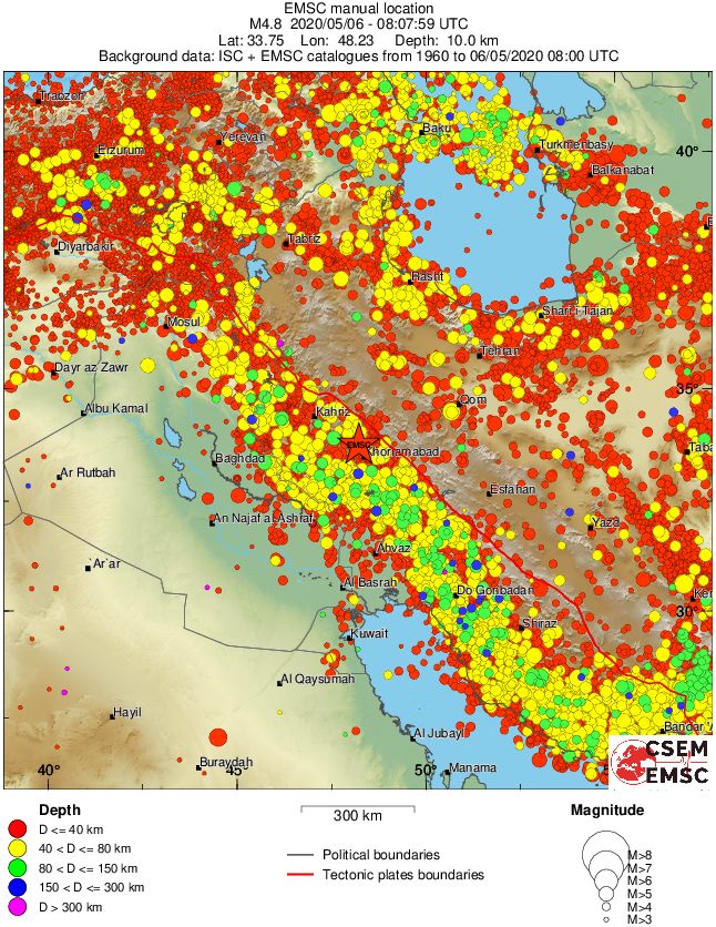 wide historical seismicity
