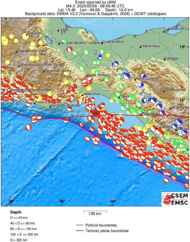 Regional moment Tensor