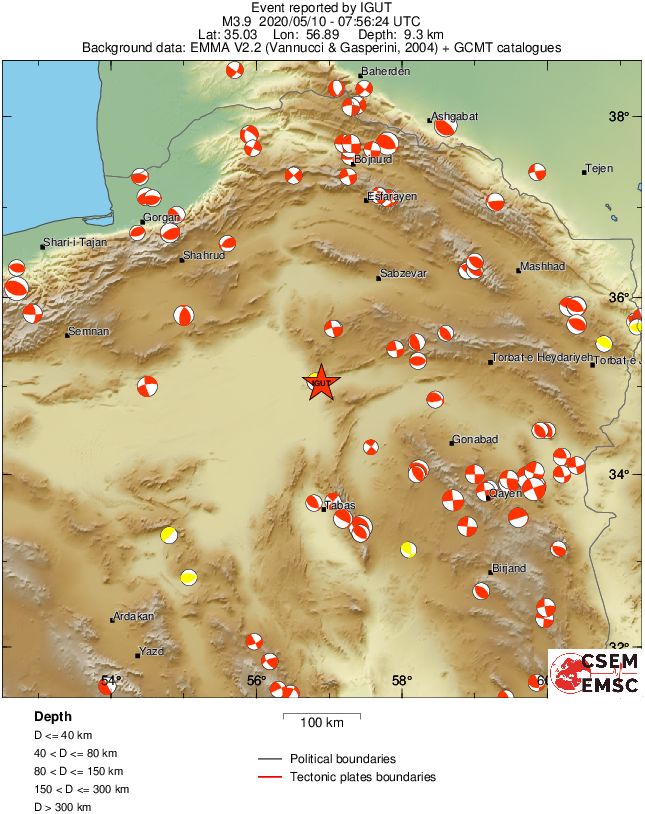 Regional moment Tensor