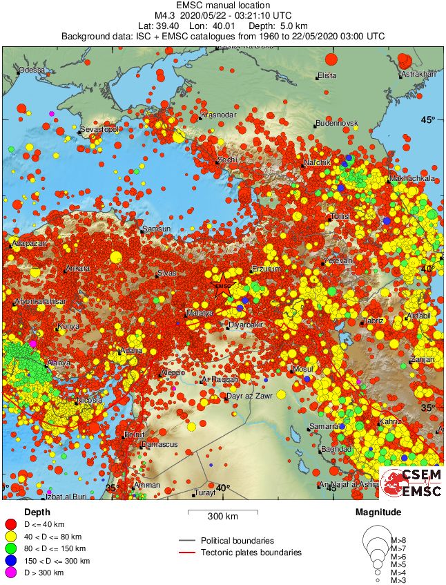wide historical seismicity