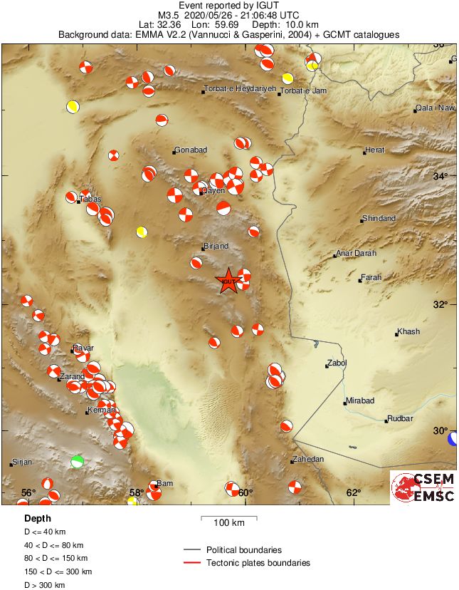 Regional moment Tensor