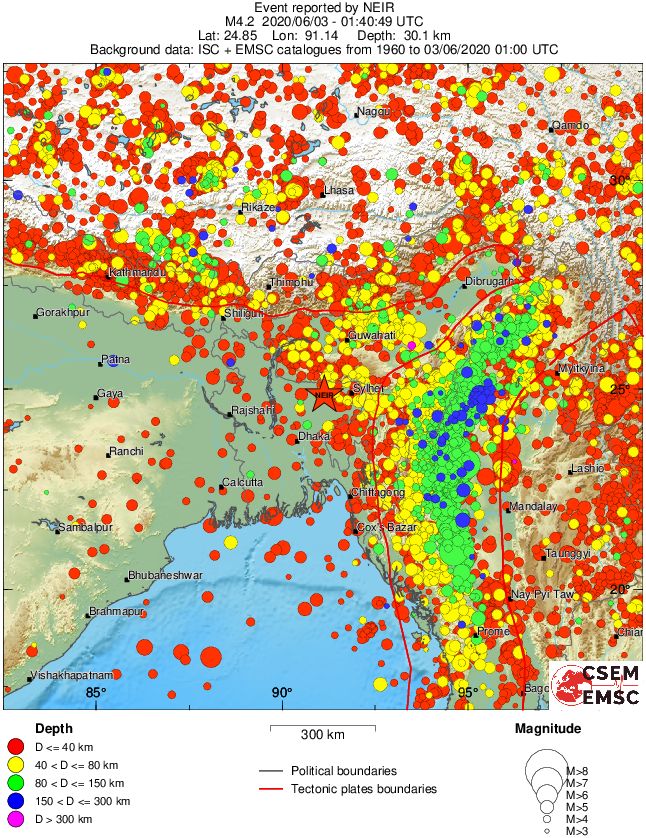 wide historical seismicity