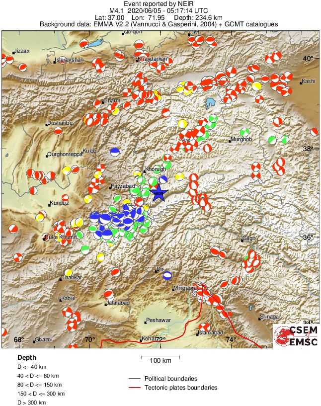 Regional moment Tensor