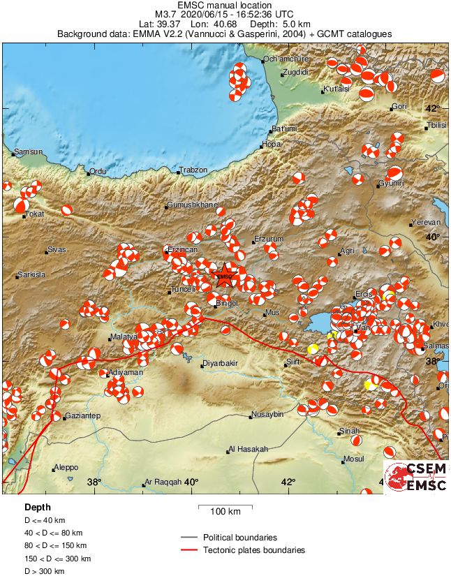 Regional moment Tensor