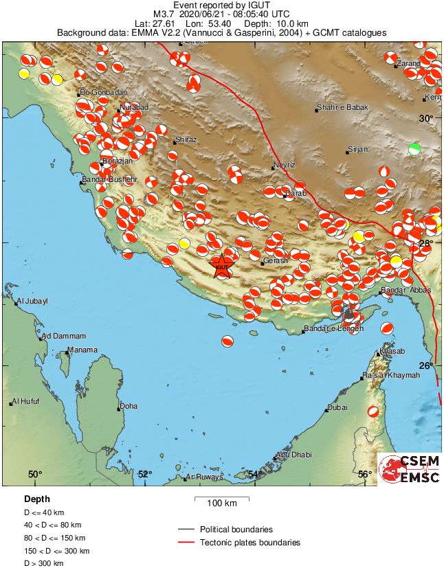 Regional moment Tensor