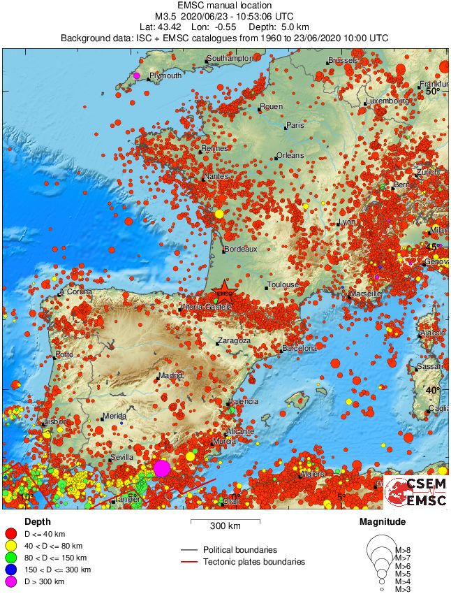 wide historical seismicity