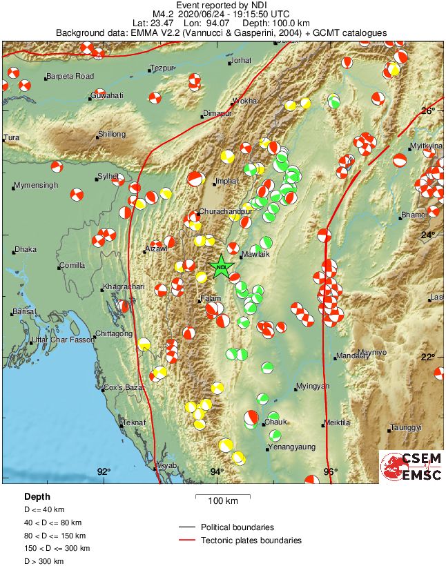 Regional moment Tensor