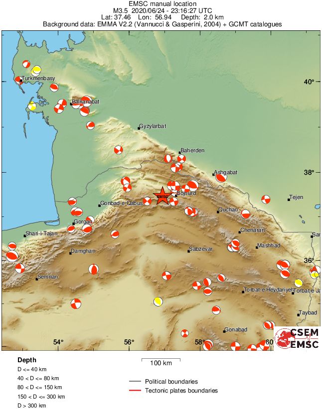 Regional moment Tensor