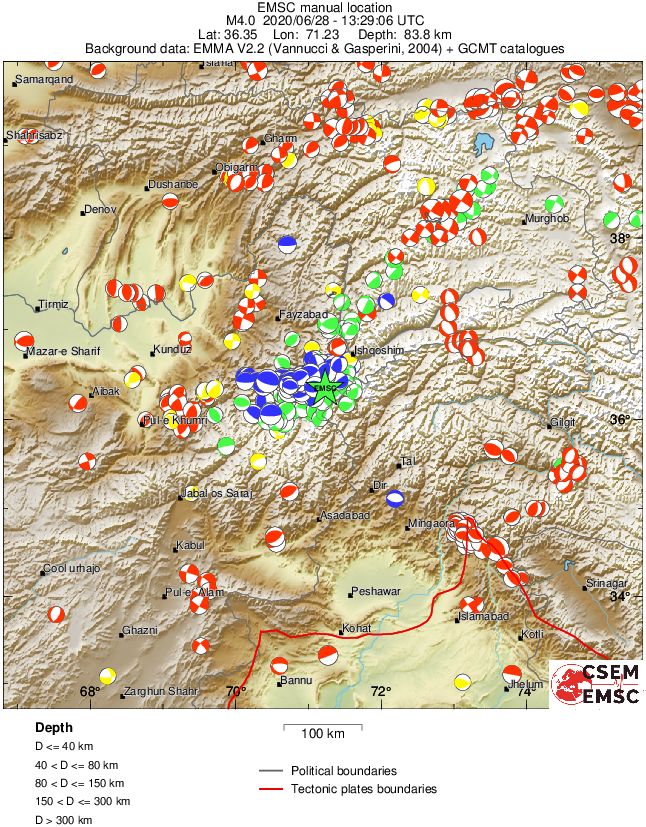 Regional moment Tensor