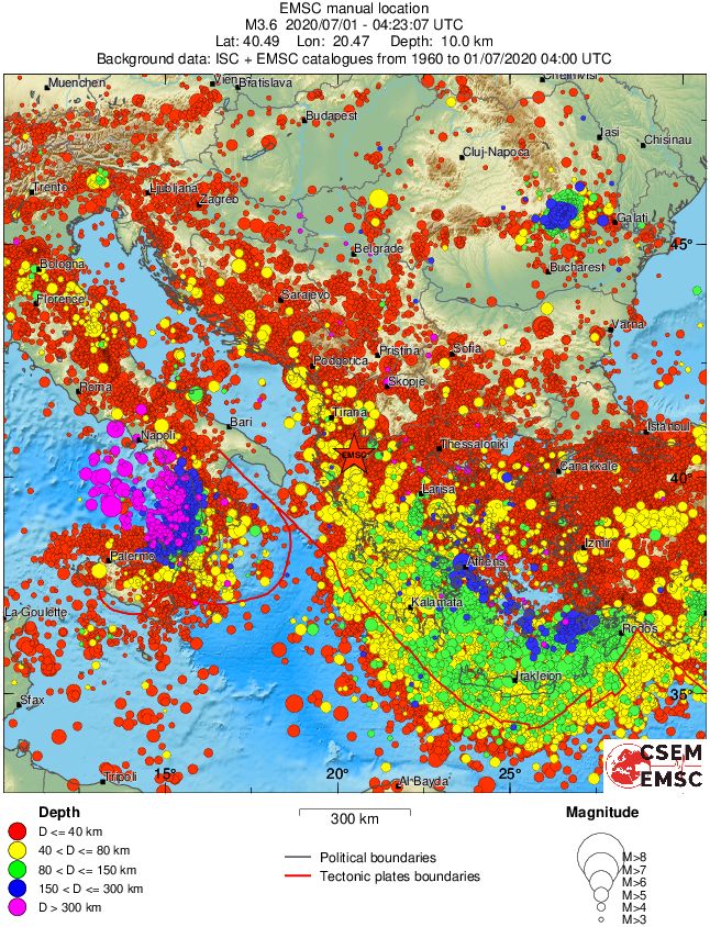 wide historical seismicity