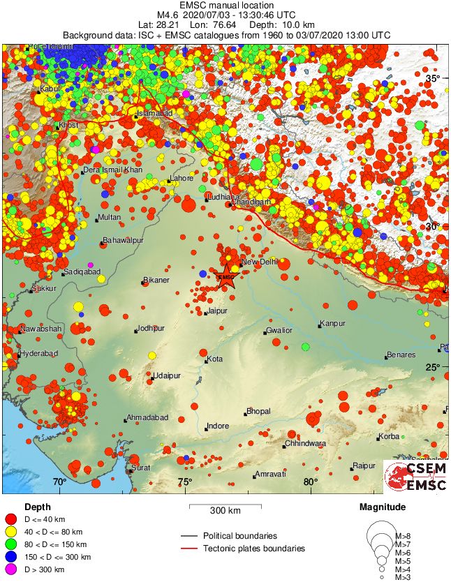 wide historical seismicity