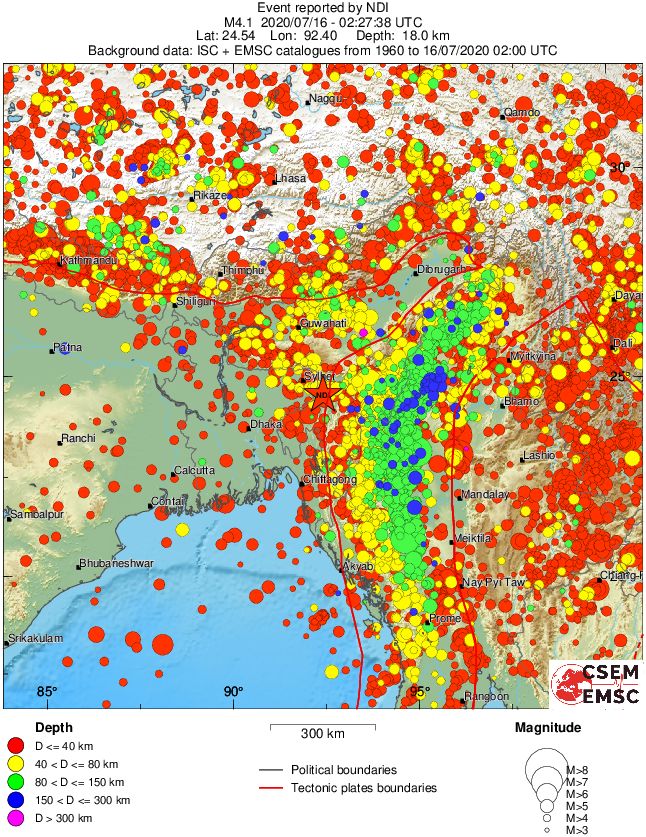 wide historical seismicity