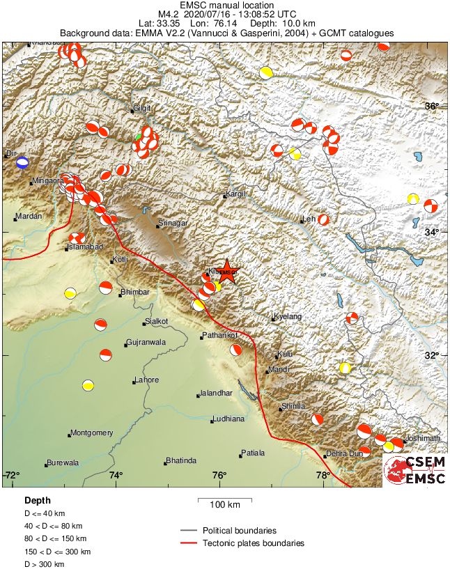 Regional moment Tensor