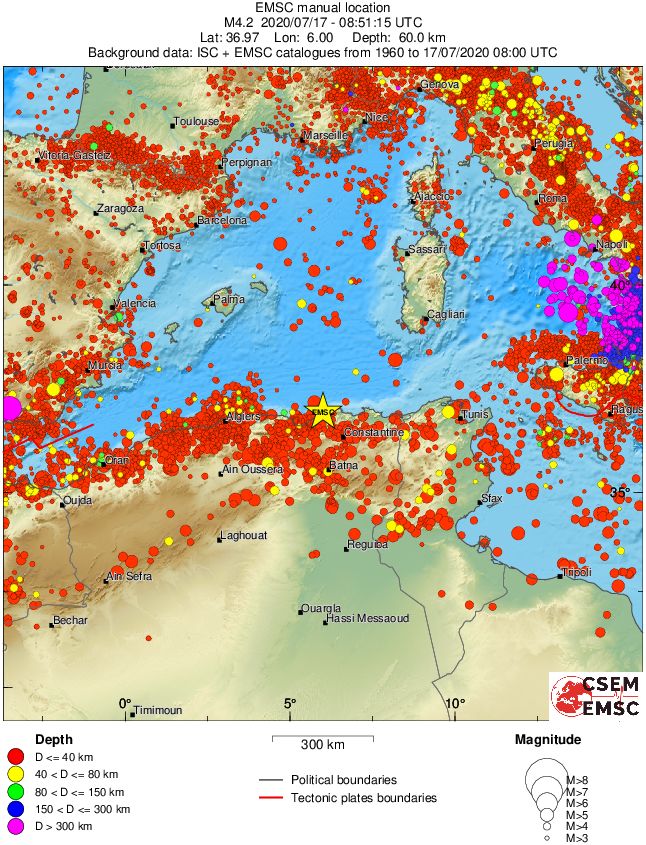 wide historical seismicity
