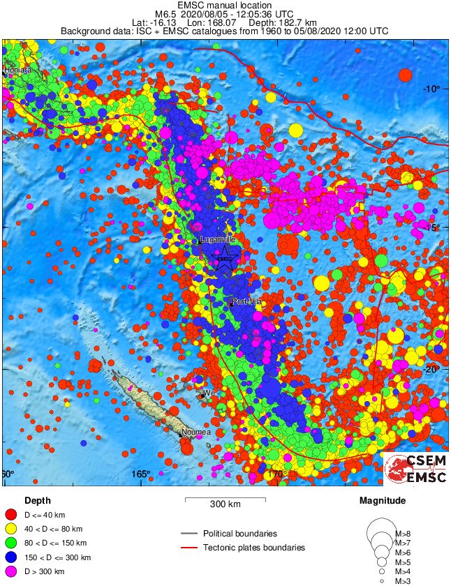 wide historical seismicity