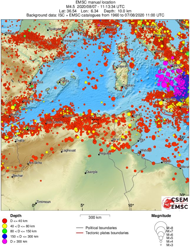 wide historical seismicity