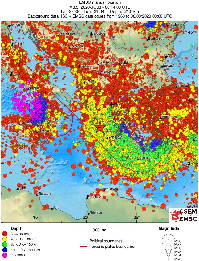 wide historical seismicity