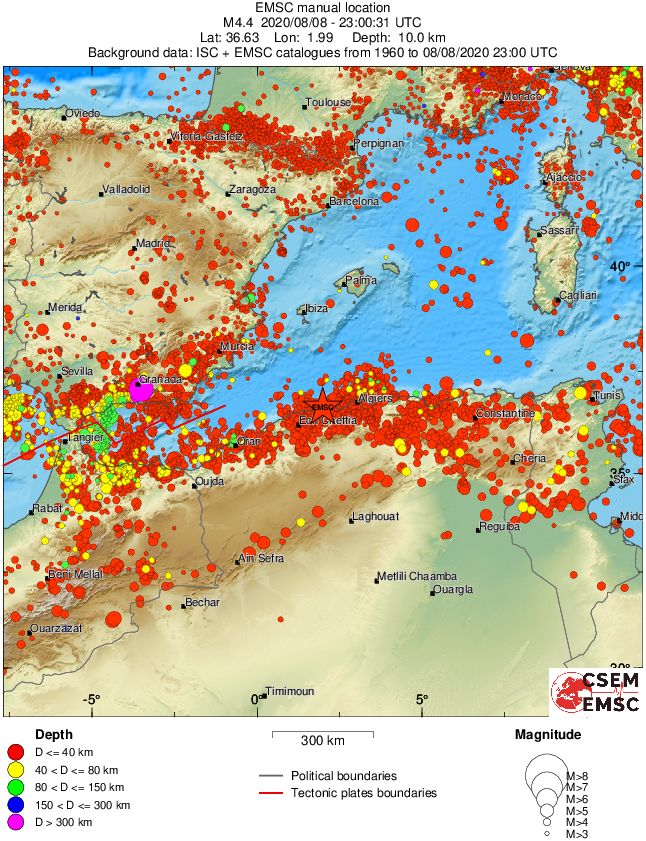 wide historical seismicity