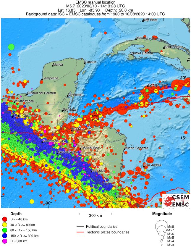 wide historical seismicity