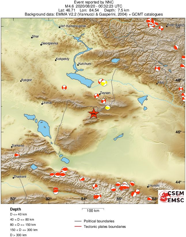 Regional moment Tensor