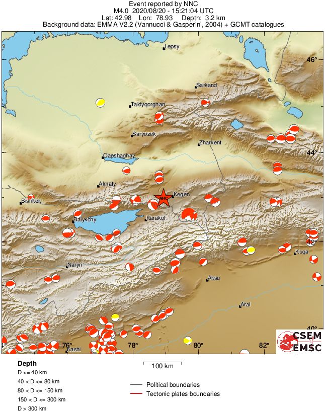 Regional moment Tensor