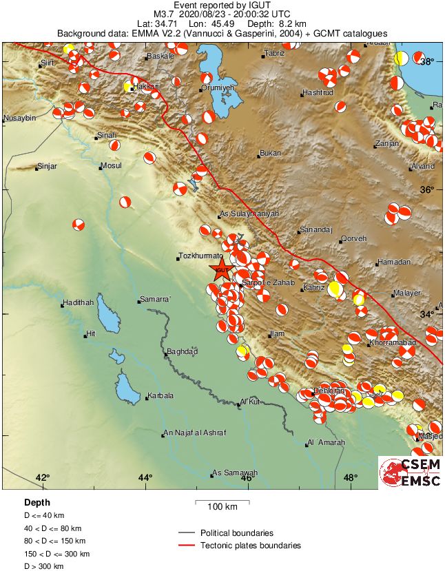 Regional moment Tensor
