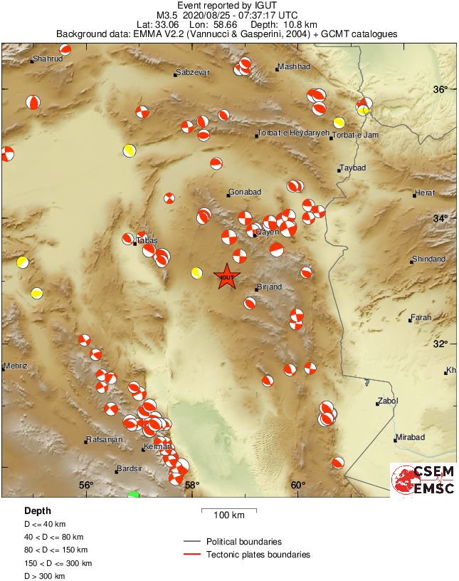 Regional moment Tensor