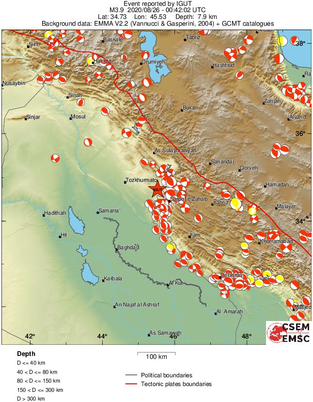 Regional moment Tensor