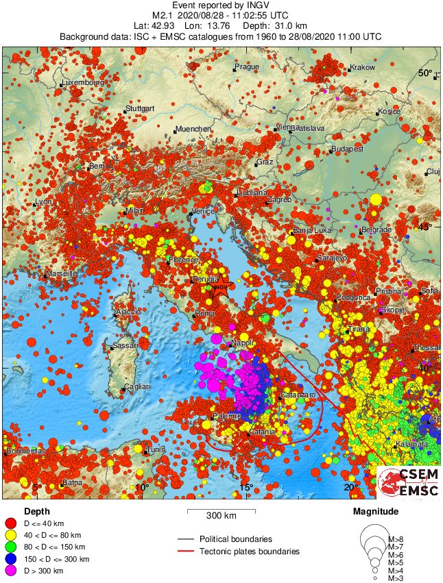 wide historical seismicity
