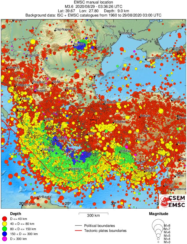 wide historical seismicity